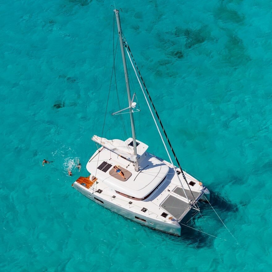 Lagoon 42 vu de haut